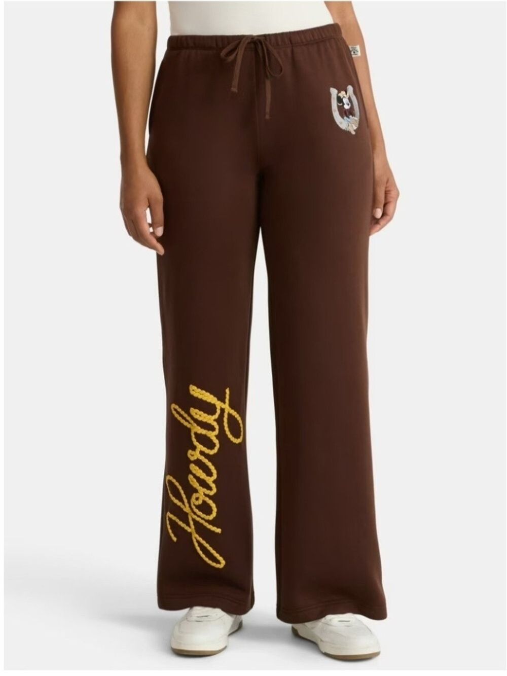 Disney Mickey Mouse Women's Wide Leg Jogger Howdy Graphic